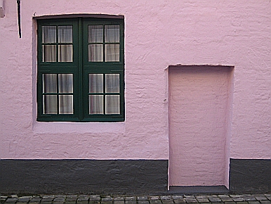 Rosa Haus in Brügge. © aXL keschner 2008
